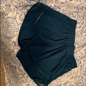 turquoise lululemon shorts